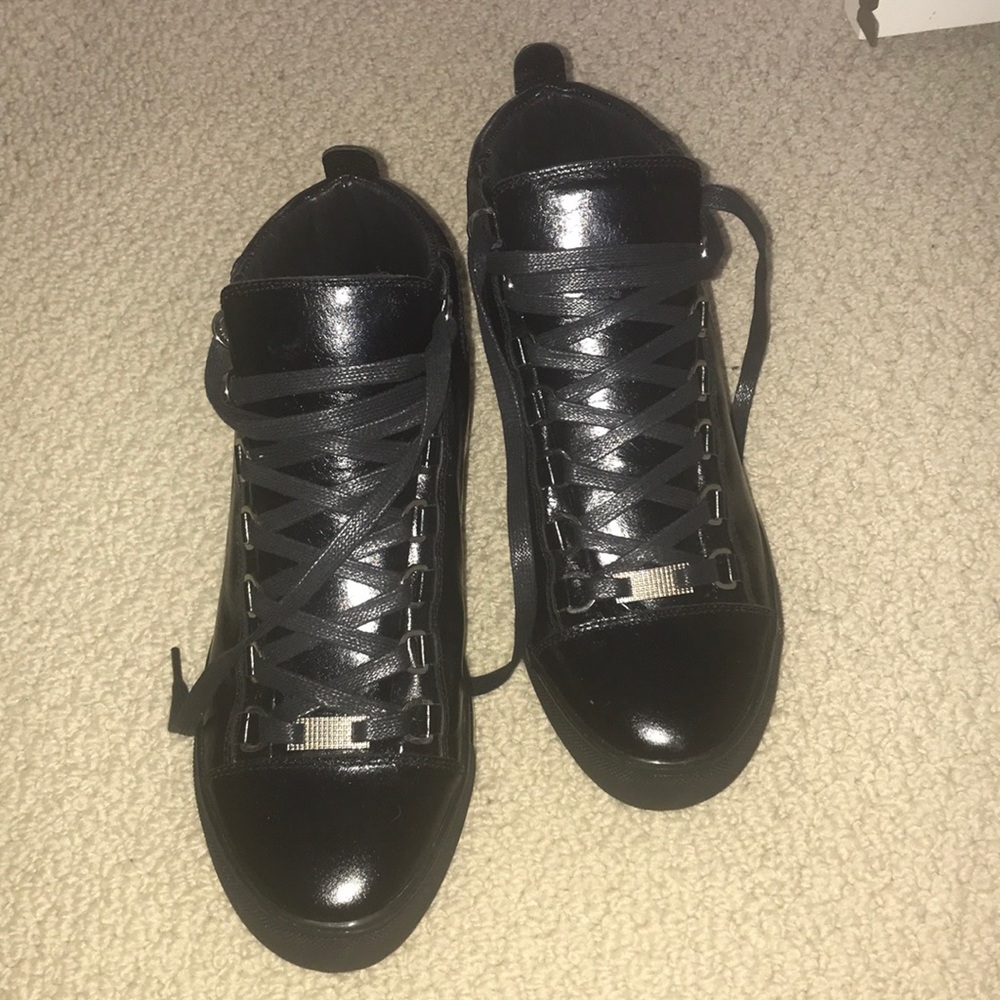 Balenciaga black high tops